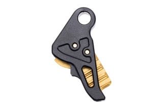 Tyrant CNC Springfield Hellcat I.T.T.S. Trigger with black body and gold safety